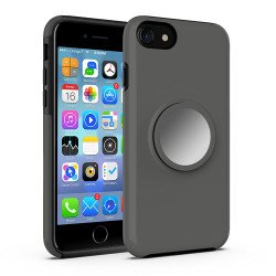 iPhone 8 Plus / 7 Plus / 6S Plus / 6 Plus Glossy Pop Up Hybrid Case with Metal Plate (Gray)